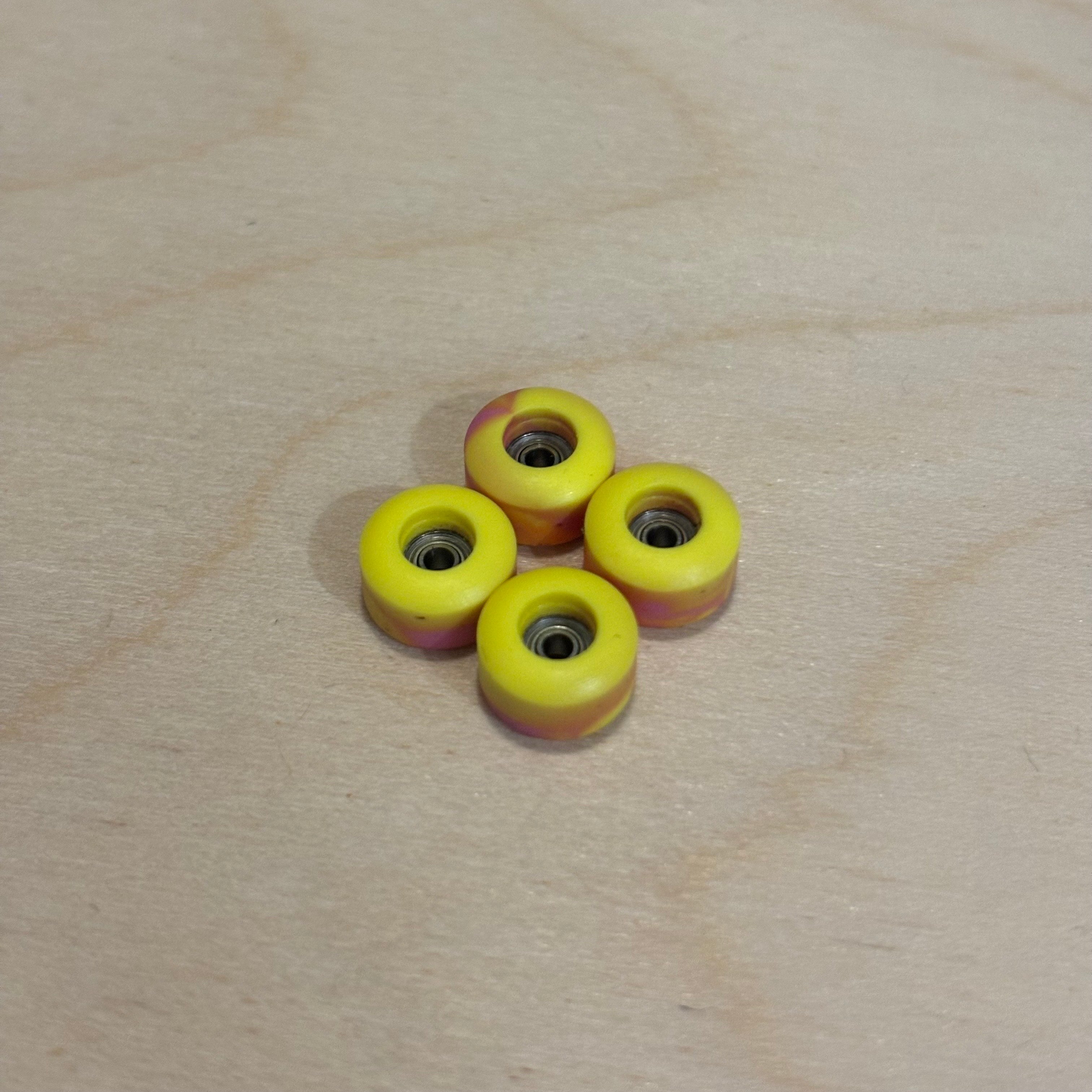 TOXIC THRIFT - Abstract Nu-Street Wheels (Yellow/Pink Swirl)